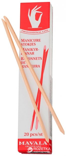 Палочки для маникюра деревянные Manicure Sticks, Mavala 20 шт/уп