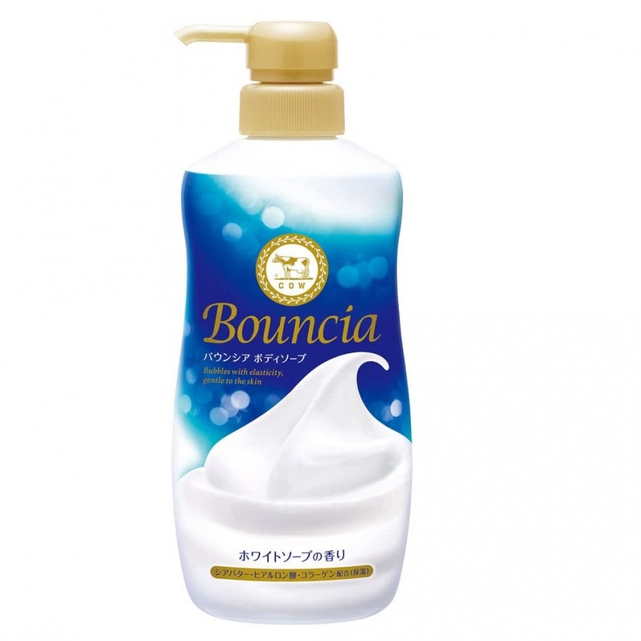 Сливочное жидкое мыло для рук и тела с нежным свежим ароматом Bouncia, COW, 480 мл
