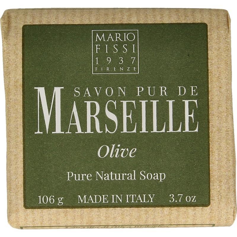 Марсельское мыло натуральное с оливковым маслом Pure Natural Marseille Soap Olive, Mario Fissi 1937, 106 г