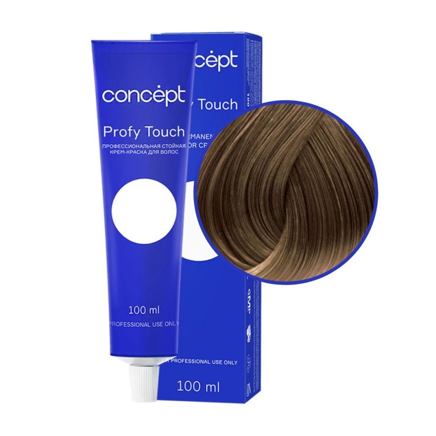 Профессиональный крем-краситель для волос, пепельно-русый, Profy Touch 6.1, Concept, 100 мл