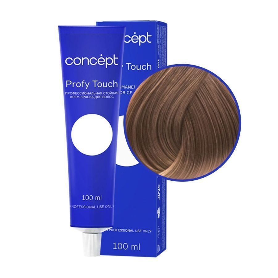 Профессиональный крем-краситель для волос, светло-коричневый, Profy Touch 7.7, Concept, 100 мл
