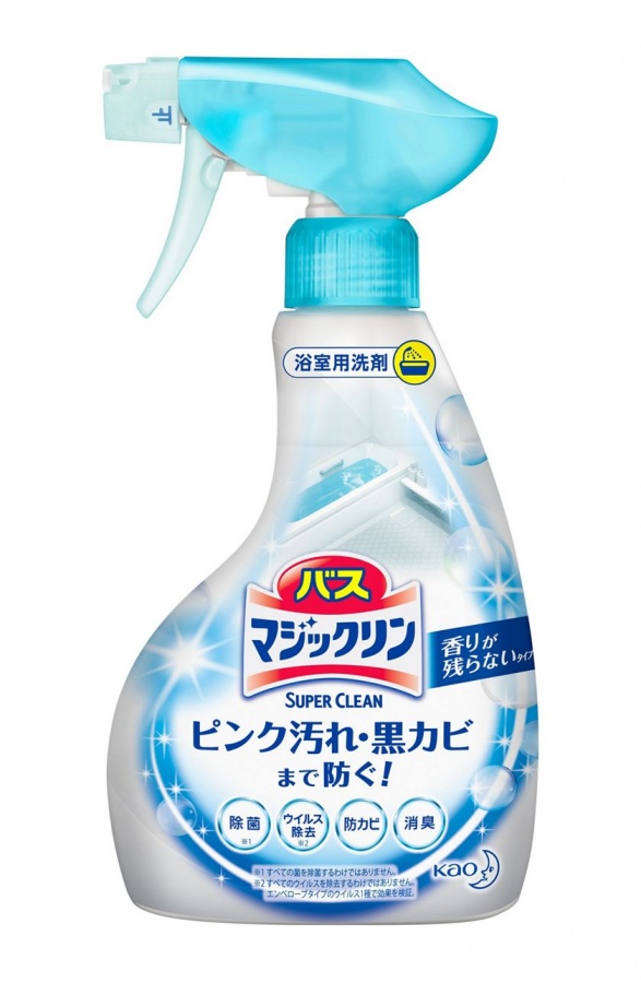 Спрей-пенка для ванной комнаты с антибактериальным эффектом без запаха Magiclean Super Clean, Kao, 350 мл