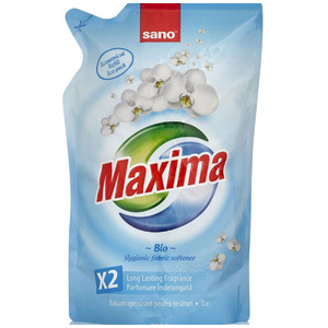Гигиенический смягчитель белья 5 в 1 Maxima Hygienic Fabric Softener Bio, Sano 1 л (запаска)