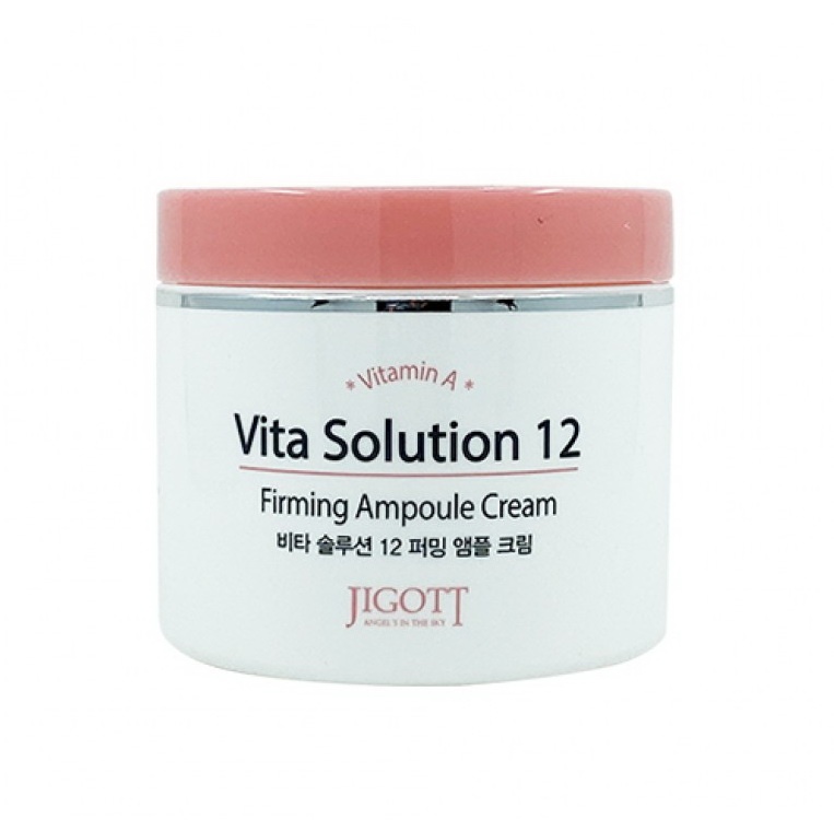 Омолаживающий ампульный крем для лица, Vita Solution 12 Firming Ampoule Cream, Jigott, 100 мл 