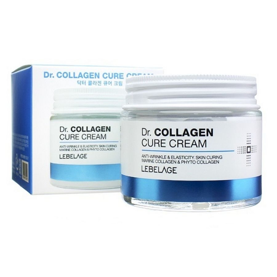 Антивозрастной разглаживающий крем с коллагеном Dr. Collagen Cure Cream, Lebelage 70 мл