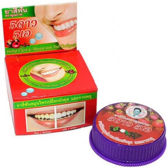 Зубная паста травяная с экстрактом Мангостина, 5 Star Cosmetic 25 г