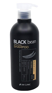 Шампунь восстанавливающий с с экстрактом черной фасоли Vitalizing Black Bean Shampoo, 3W Clinic 500 мл