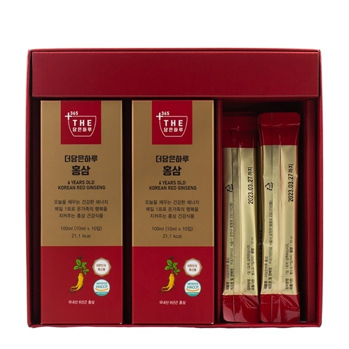 Сиропы с экстрактом корейского красного женьшеня The dam-eun halu 6 year old korean red ginseng, Joylife, 10 мл x 30 шт.