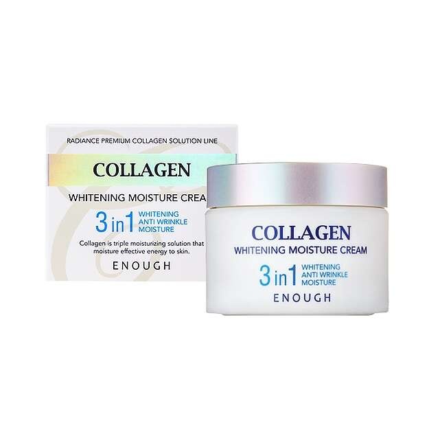 Крем для лица осветляющий с коллагеном 3в1 Collagen 3in1 Cream, ENOUGH, 50 мл