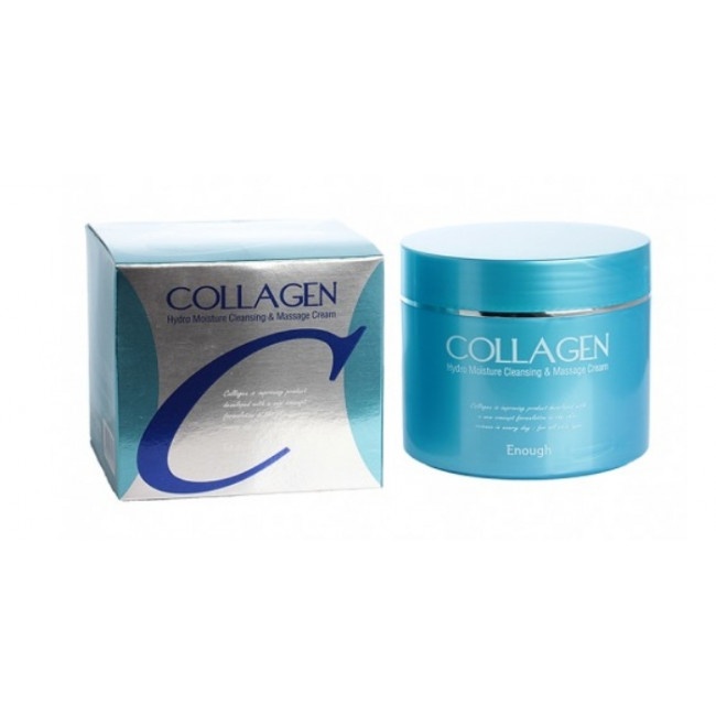 Крем массажный увлажняющий с коллагеном Collagen Hydro Moisture Cleansing & Massage Cream, ENOUGH, 300 мл