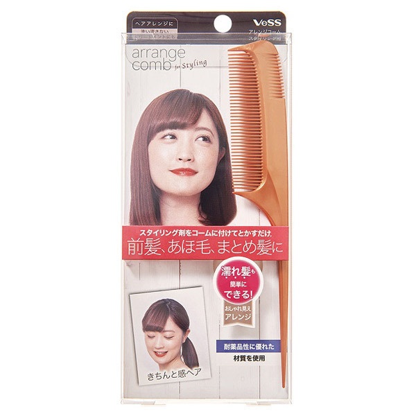 Расческа-гребень для укладки волос с частыми зубцами Arrange Comb For Styling, Vess