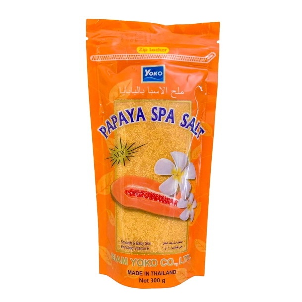 Солевой скраб с экстрактом папайи Argussy Papaya Spa Salt, Yoko 300 г
