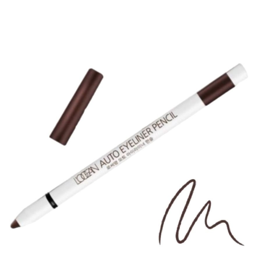 Водостойкий автоматический карандаш для глаз Auto Eyeliner Pencil 03, Soft Brown, L’ocean, 0,5 г