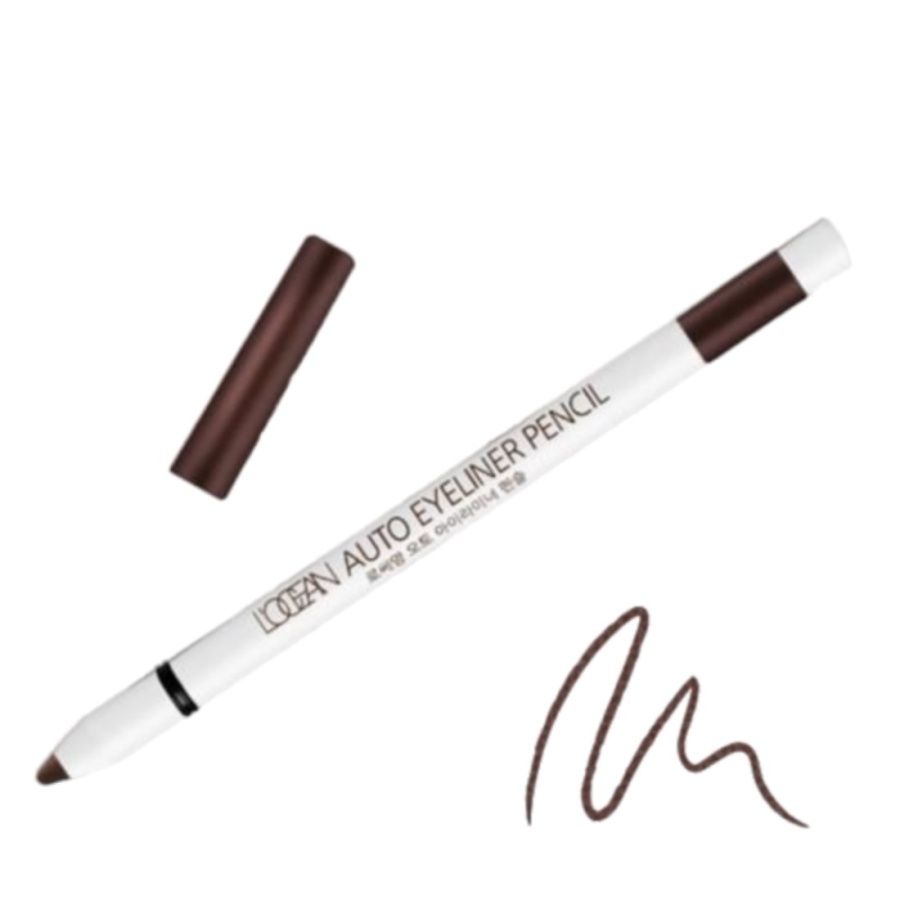 Водостойкий автоматический карандаш для глаз Auto Eyeliner Pencil 04, Twinkle Brown, L’ocean, 0,5 г