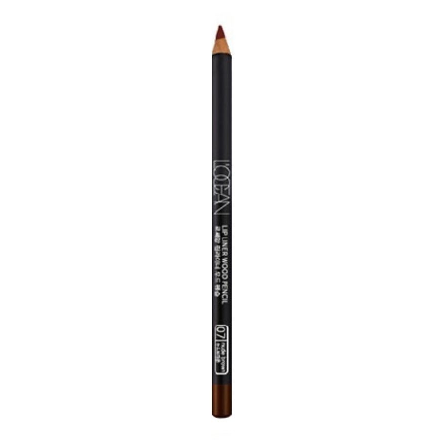 Карандаш для губ Lipliner Wood Pencil 07, Nude Brown, L’ocean 