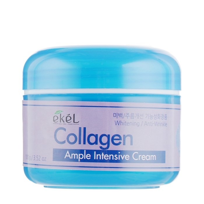 Крем для лица Ampule Intensive Cream Collagen с коллагеном ампульный, интенсивный, Ekel 100 г