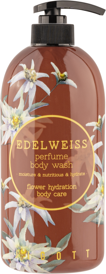 Гель для душа с экстрактом эдельвейса Edelweiss Perfume Body Wash, Jigott 750 мл