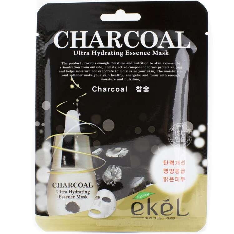 Маска с экстрактом древесного угля Mask Pack Charcoal, Ekel, 25 мл