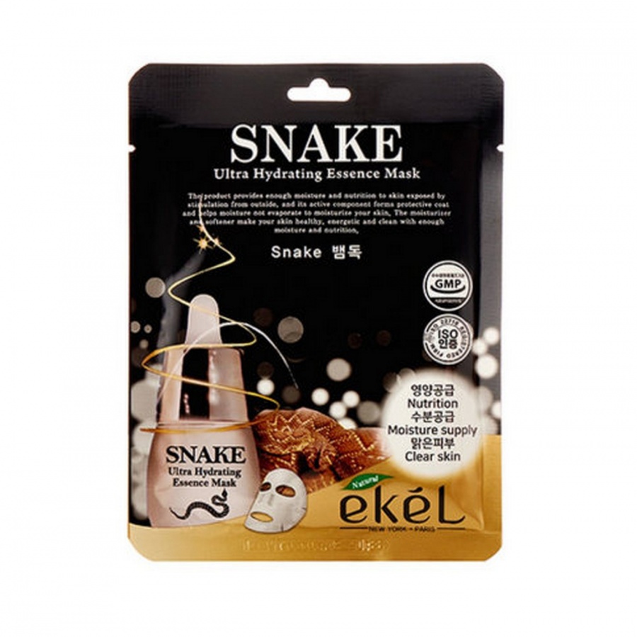 Маска для лица с пептидами змеиного яда Mask Pack Snake, Ekel, 25 мл