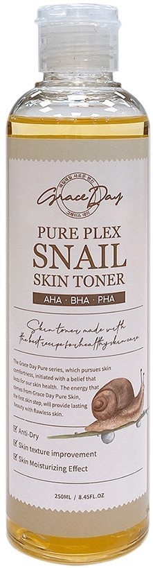 Тонер для лица с муцином улитки Pure Plex Snail Skin Toner, Grace Day, 250 мл 