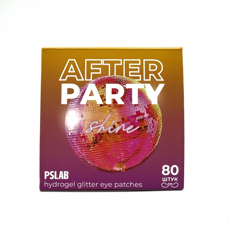 Патчи-глиттер с комплексом витаминов против темных кругов Patch After party, PSLAB, 80 шт.