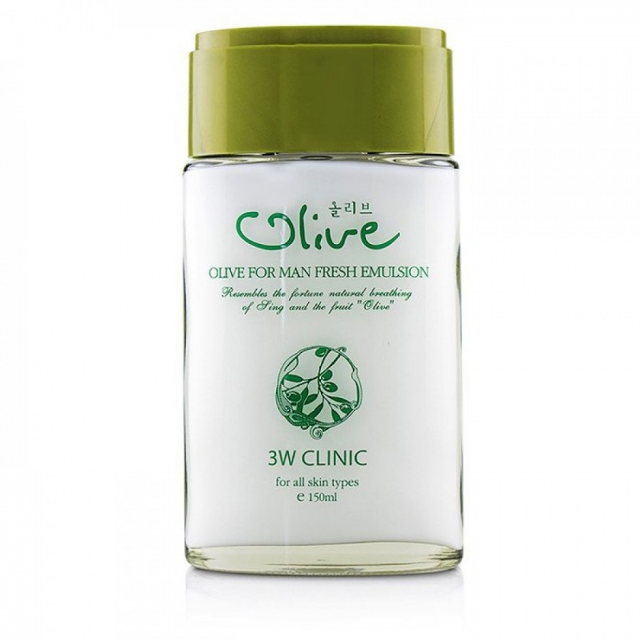 Эмульсия с оливой для мужчин Olive For Man Fresh Emulsion, 3W Clinic, 150 мл