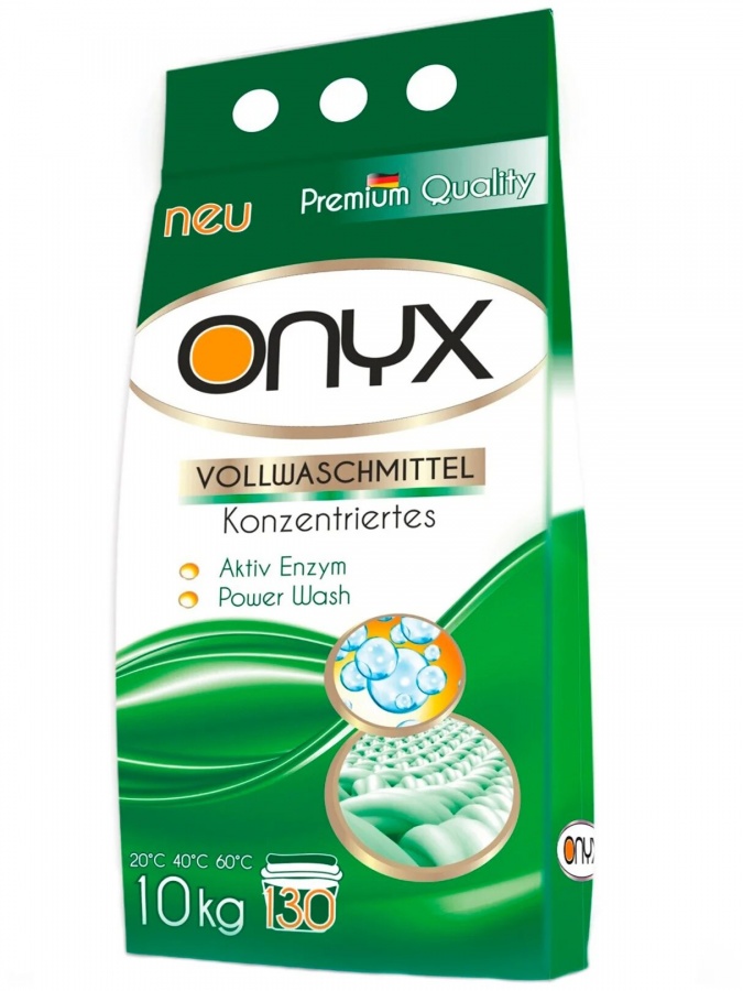 Стиральный порошок концентрированный универсальный Vollwaschmittel, Onyx, 8,45 кг, на 130 стирок