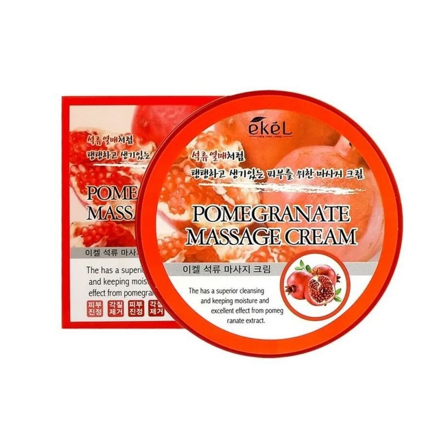Крем массажный для тела с экстрактом Граната, Ekel Massage Cream Pomegranate, Massage Cream Pomegranate, Ekel, 300 г