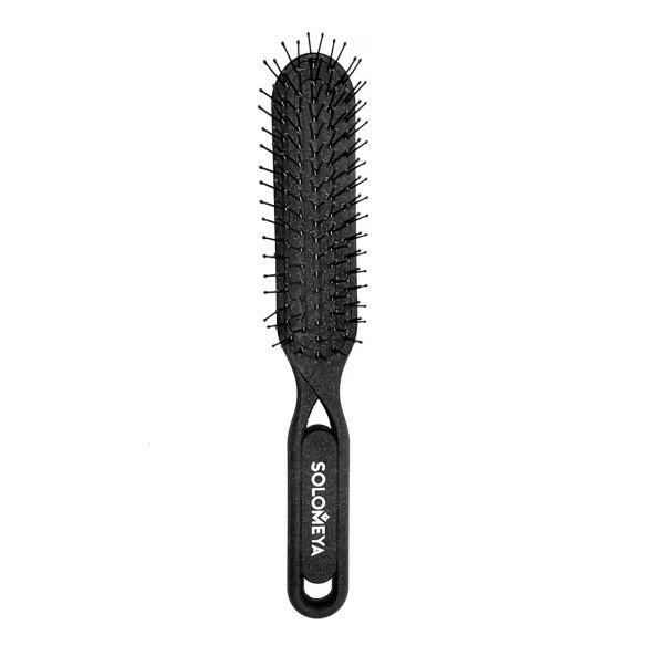 Био-расческа для распутывания сухих и влажных волос из Натурального кофе, Detangler Bio Hairbrush for Wet & Dry Hair Coffee Material, Solomeya, 1 шт.