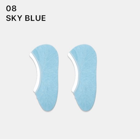 Носки женские короткие, голубые, размер 35-39, (W-F-006-08)ADULTS, B TYPE, GGRN