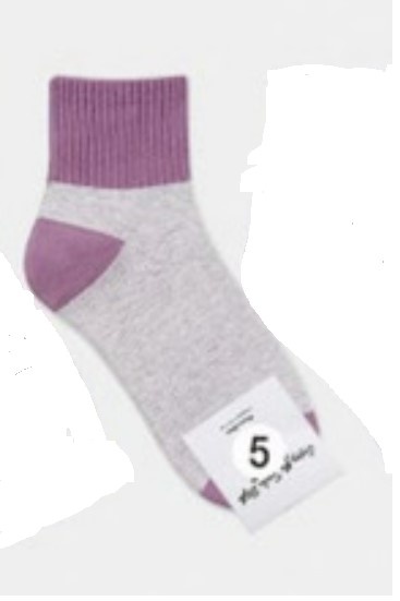 Носки женские длинные, фиолетовый, размер 35-39, (W-L-222-05)ADULTS, B TYPE, GGRN