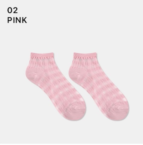 Носки женские короткие, розовые, размер 35-39, (W-S-059-02)ADULTS, A TYPE, GGRN