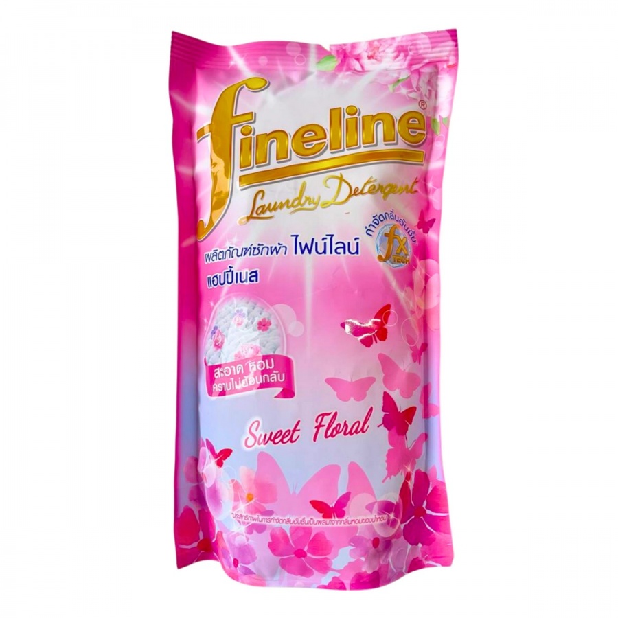 Гель для стирки концентрированный, Sweet Floral, розовый, Fineline, 400 мл