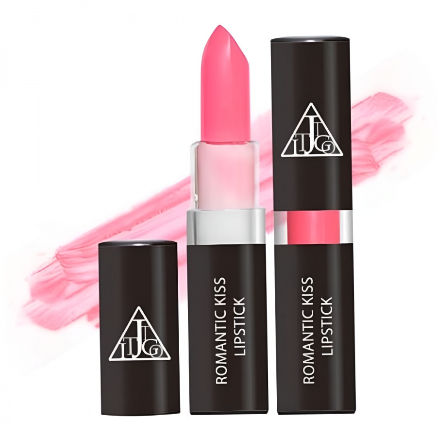 Кремовая помада для губ, Romantic Kiss Lipstick 06, Lovely Pink, Jigott, 3,5 г