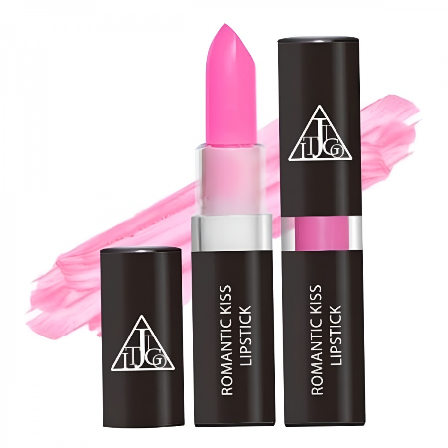 Кремовая помада для губ, Romantic Kiss Lipstick 07, Spring Pink, Jigott, 3,5 г