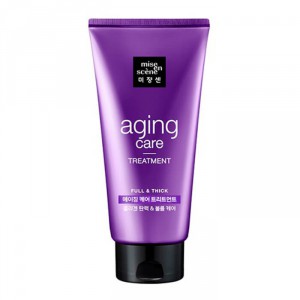 Антивозрастная маска для волос с пудрой чёрного жемчуга Aging Care Treatment Pack, MISE EN SCENE   330 мл