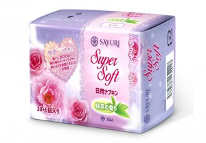 Гигиенические прокладки ежедневные с ароматом Зеленого чая Super Soft, SAYURI  36 шт