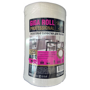 Вискозные отрывные салфетки для уборки Giga Roll Professional, House Lux (20 х 25 см) 220 шт