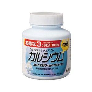 Кальций + витамин D со вкусом йогурта, Orihiro 180 таблеток (на 90 дней)