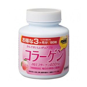 Японский БАД Коллаген со вкусом персика, Orihiro 180 жевательных таблеток (на 90 дней)