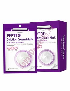 Тканевая кремовая маска для лица с пептидами Skin Planet Peptide Solution Cream Mask, MIJIN   30 г