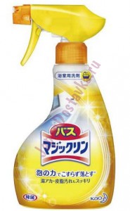 Спрей-пенка для чистки ванны с ароматом лимона Bath Magiclean Bubble Spray, Kao 380 мл
