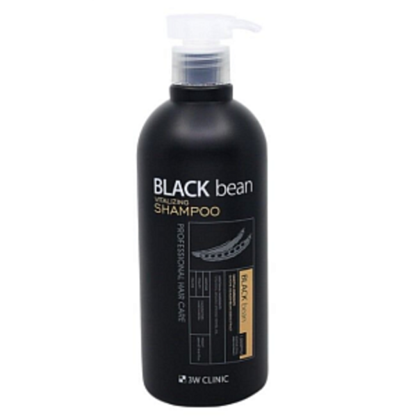Шампунь восстанавливающий с с экстрактом черной фасоли Vitalizing Black Bean Shampoo, 3W Clinic 500 мл