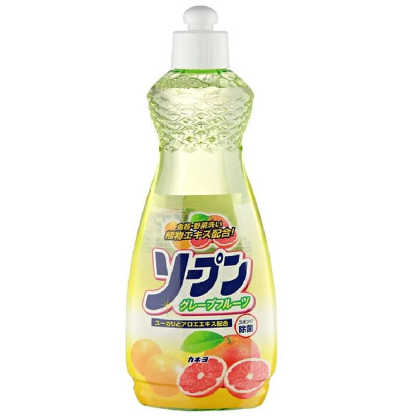 Жидкость для мытья посуды, фруктов и овощей Грейпфрут Soap Grapefruit, Kaneyo 600 мл