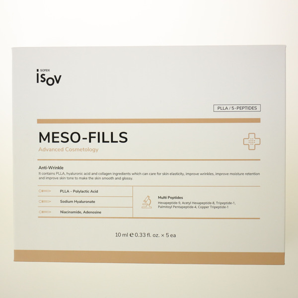 Коктейль на полимолочной кислоте и фито-стволовых клетках для упругости кожи без гиперкоррекций MESO-FILLS, Isov Sorex 5*10 мл
