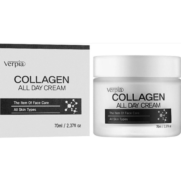 Крем для лица Увлажняющий Collagen All Day Cream, Verpia, 70 мл