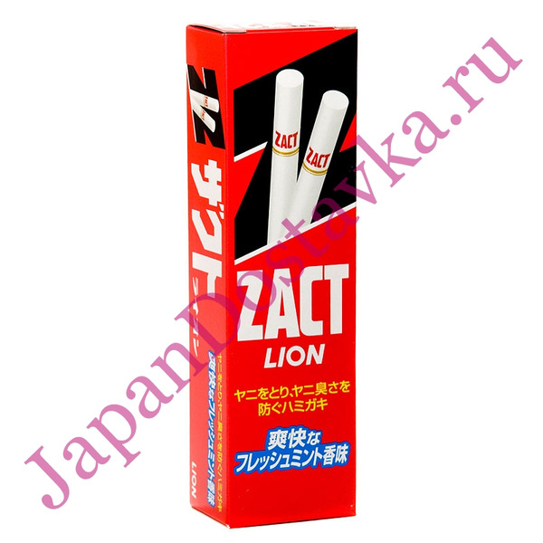 Зубная паста для устранения никотинового налета и запаха табака Zact, LION 150 г