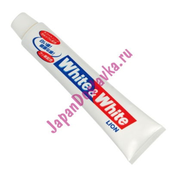 Отбеливающая зубная паста c кальцием и фтором White&White, LION 150 г