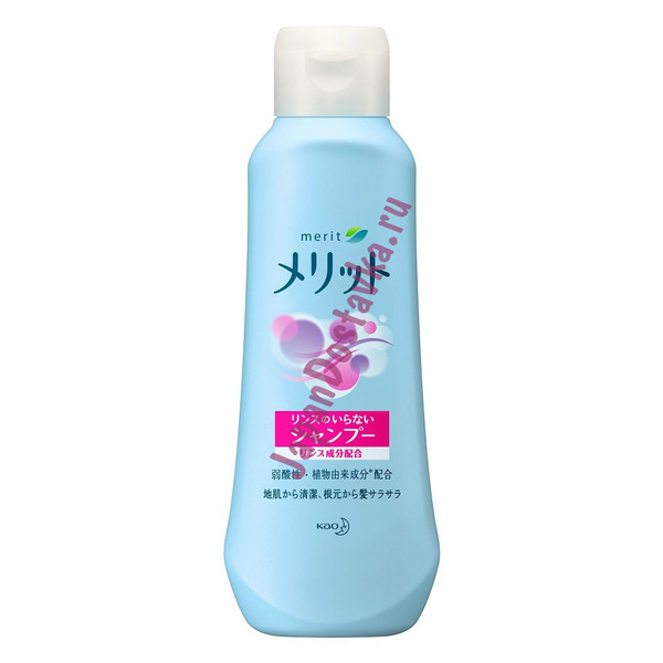 Шампунь-кондиционер для волос Merit Rinse Shampoo с разглаживающим и противовоспалительным эффектом (с цветочным ароматом), KAO  200 мл