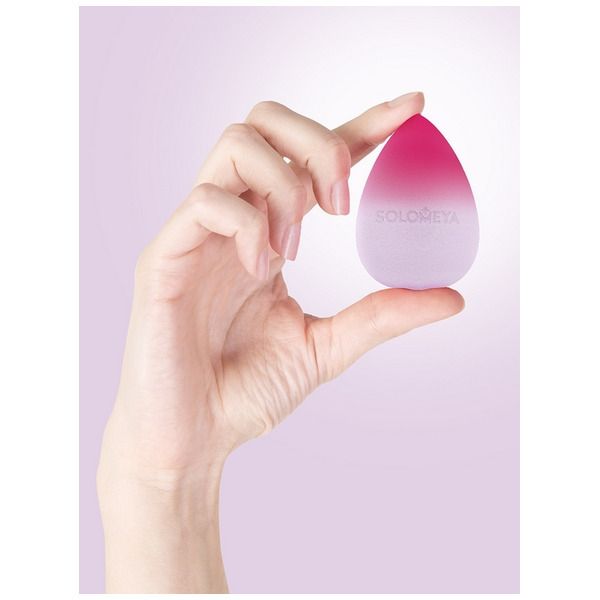 Косметический спонж для макияжа, меняющий цвет «Purple-pink», Solomeya 29 г.